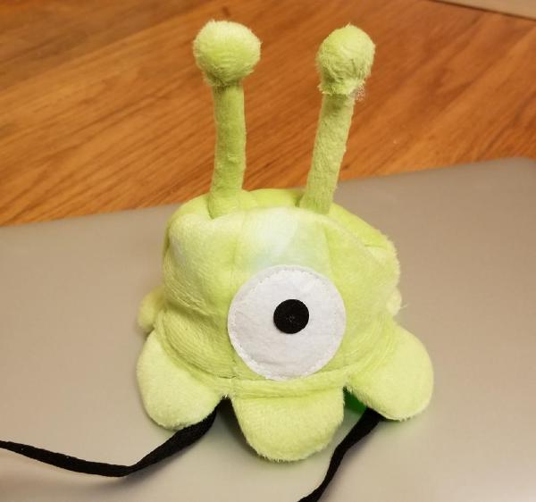This is a nice little project: an animatronic headslug. It looks cute, but inside...